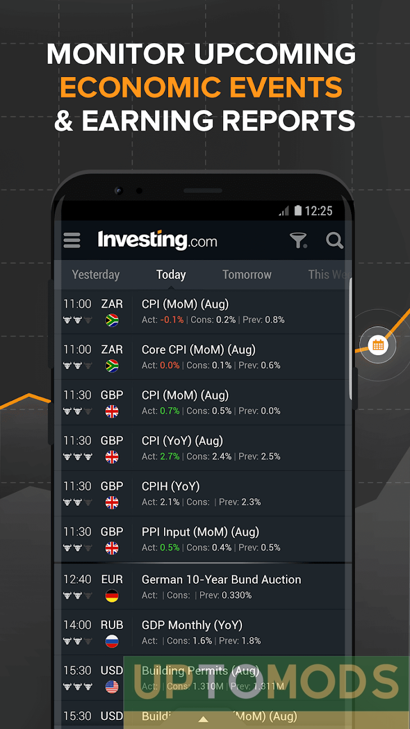 investing.com app for android