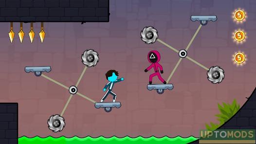 stickman red and blue mod apk unlimited money