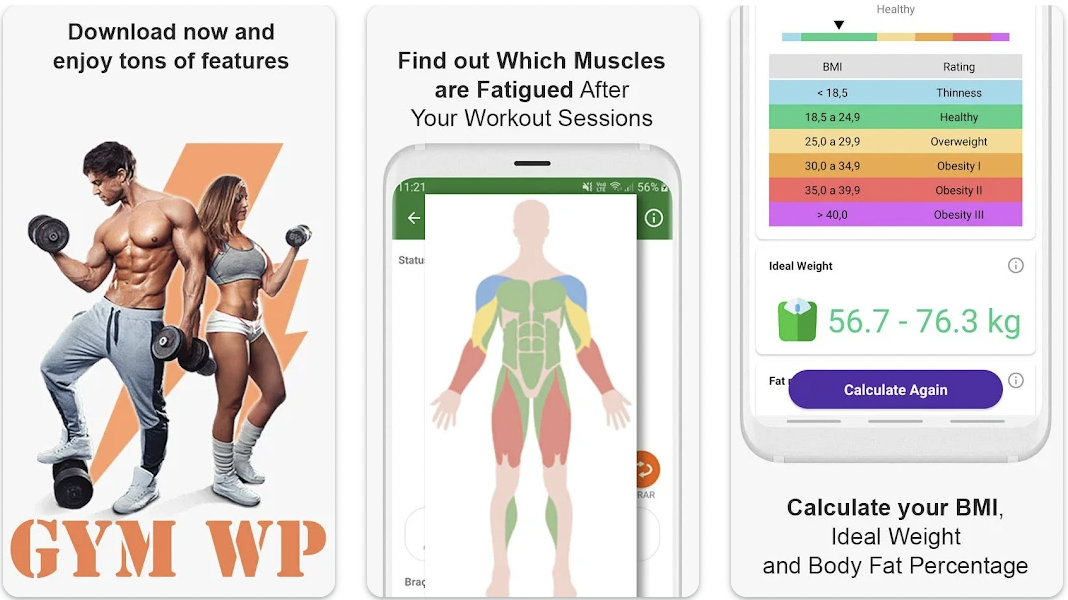 gym fitness workout app
